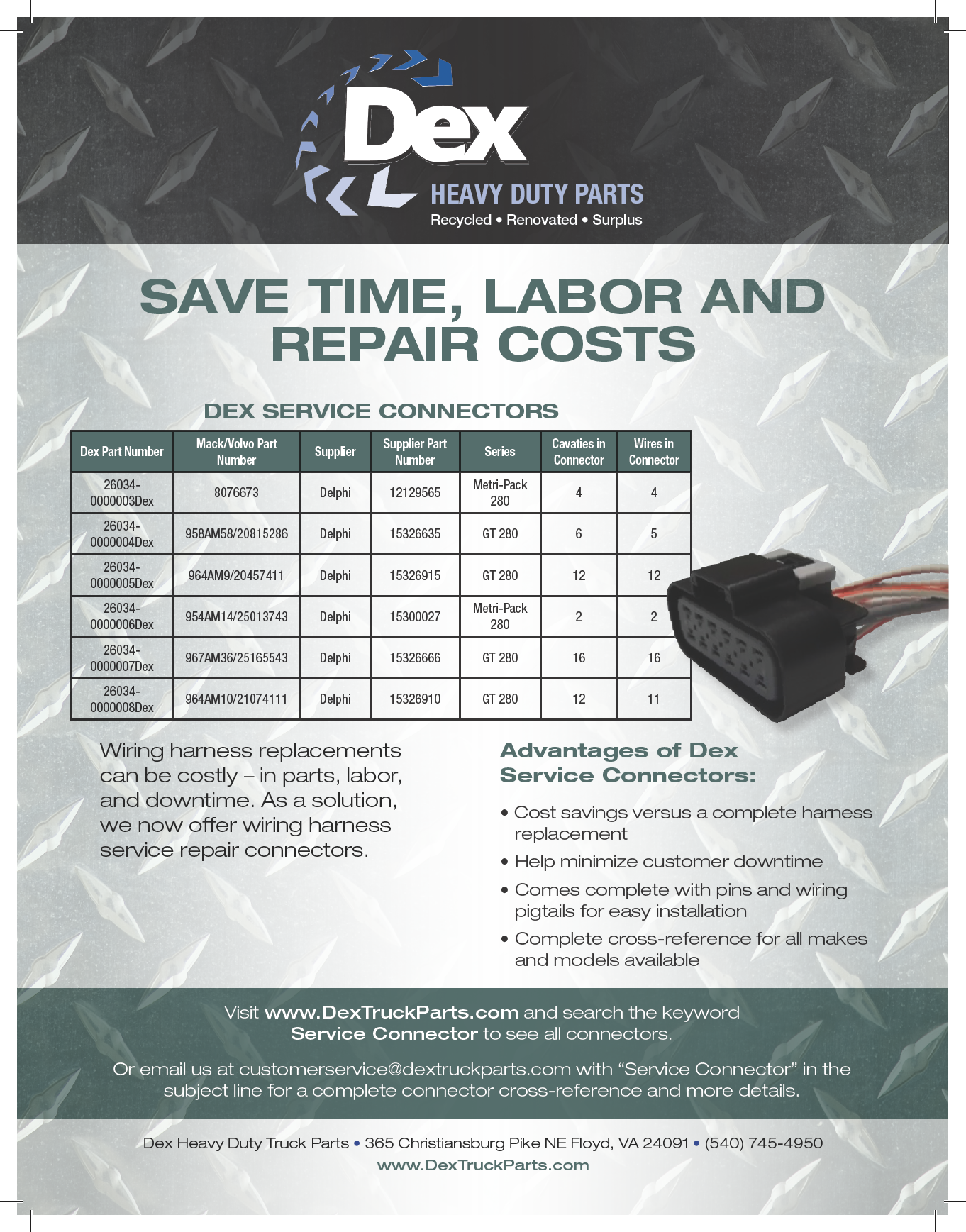 DEX Heavy Duty Truck Parts Hotsheet